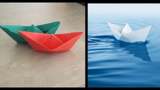 كيفية صنع قارب ورقي يطوف في الماء how to make a paper boat