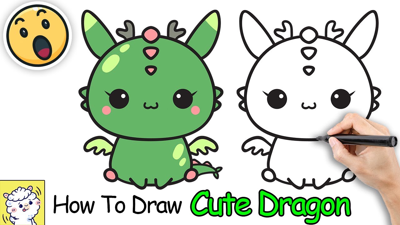 How to Draw a Cute Dragon: A Step-by-Step Guide | Mofukawa - YouTube