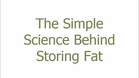 The Simple Science Behind Storing Fat