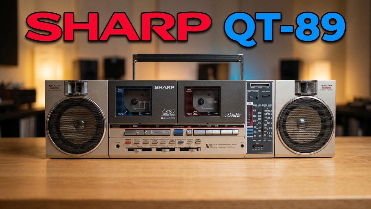 SHARP QT89 FULL TEST / TAPE, PHONO, AUX, RADIO - YouTube