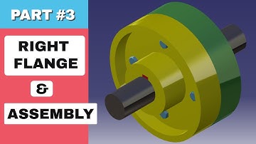 DESIGN OF RIGID FLANGE COUPLING | FINAL PART | CATIA TUTORIAL #6
