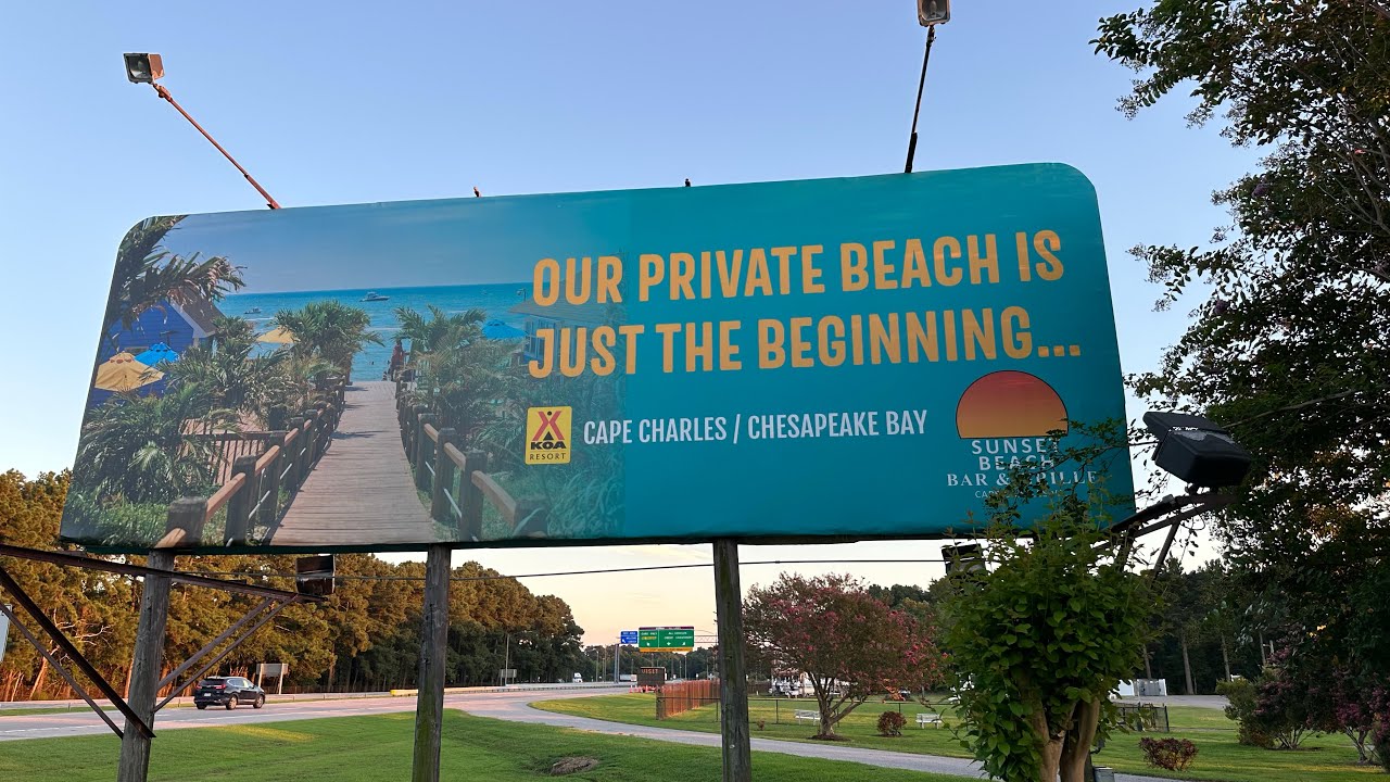 Курорт KOA Beach Resort и отель Sunset Beach в Кейп-Чарльзе/Чесапикском заливе. Потрясающий кемпинг.