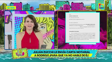 Amor y Fuego - MAR 25-JULIÁN LE ENVÍA CARTA NOTARIAL A RODRIGO ¡PARA QUE YA NO HABLE DE ÉL! |Willax