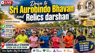 #viral##live Explore with Dipraj l Morning walk l Road trip to Sri Aurobindo Bhavan l Nature Travel 