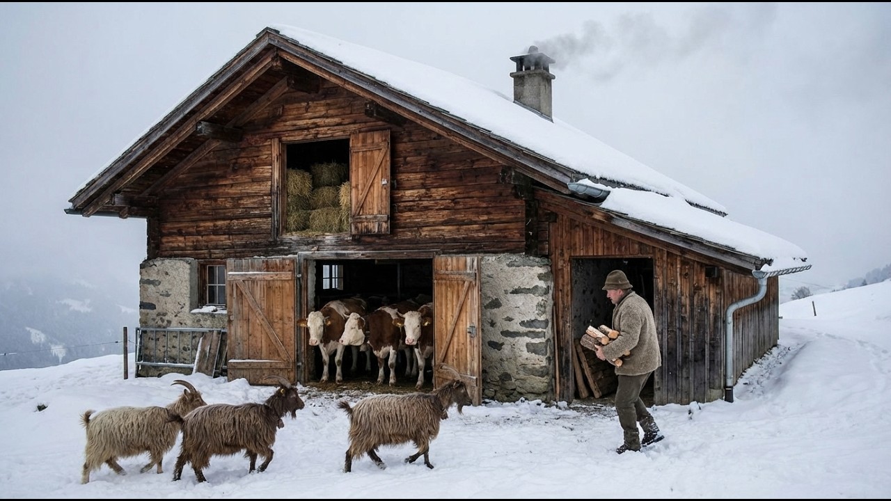 How Alpine Villagers Built Timber Chalets to Survive Deadly Blizzards? | European Alps Documentary