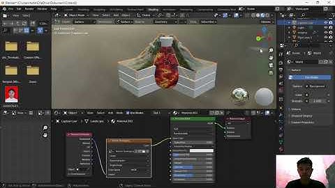 BAB 2 | Coloring & Texturing Blender 3D Potongan Gunung Berapi ( CSM)