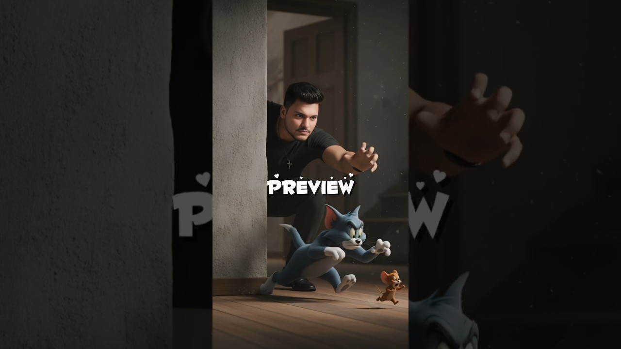 Google gemini ai image Create Tom and Jerry  Bollywood-inspired new Trend ai 