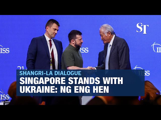 Singapore stands with Ukraine: Ng Eng Hen | Shangri-La Dialogue class=