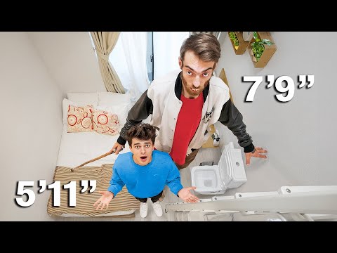 World’s Tallest Man VS Japan's Tiniest Apartment!