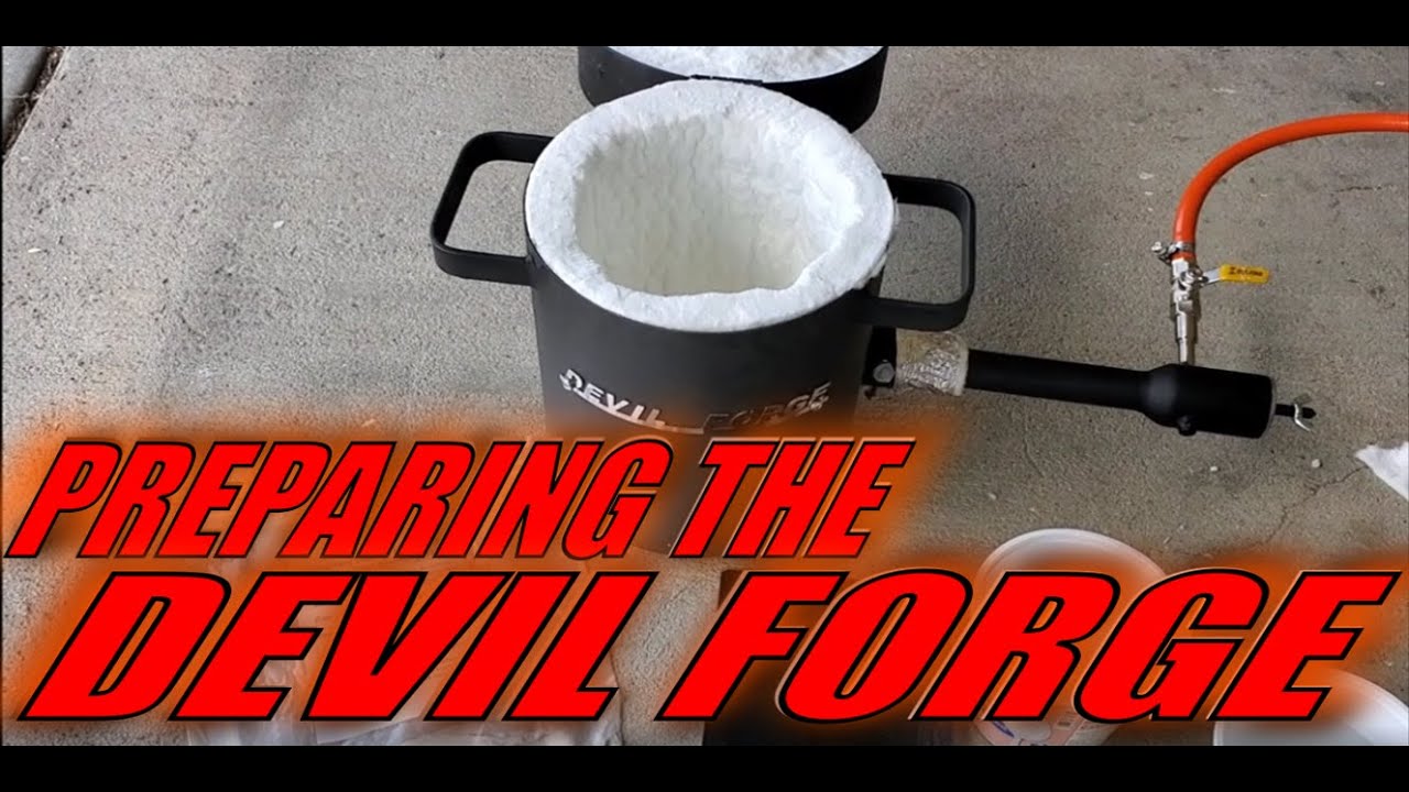 Preparing The Devil Forge Refractory Wool With Rigidizer