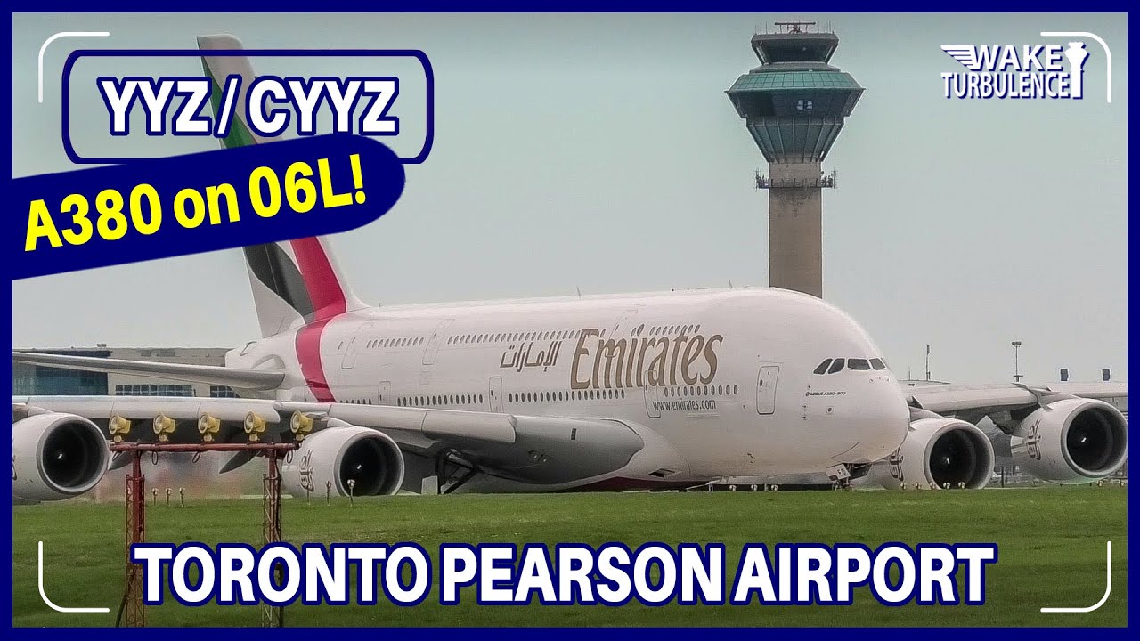 Caught It! Emirates A380 Takes Off On Our Side at YYZ✈️