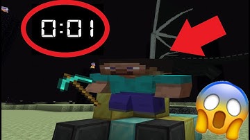 (WORLD RECORD) the BEST minecraft speedrun (NOT FAKE) (NOT CLICKBAIT) (0.01 SECONDS)