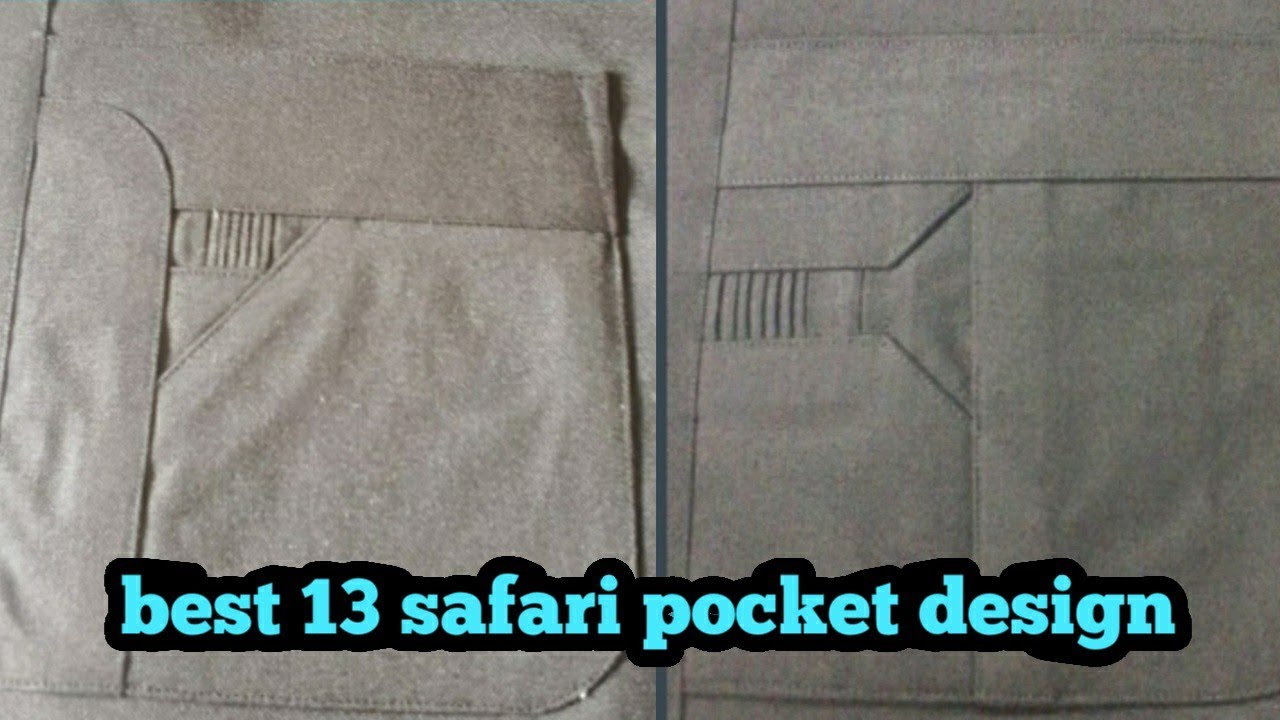 safari suit design pocket