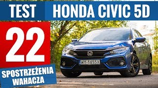 Honda Civic X 1.6 i-DTEC 120 KM Executive (2018) - TEST PL
