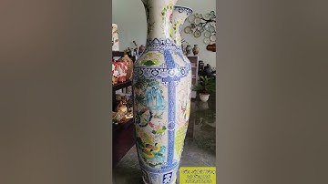 Lộc bình tứ cảnh vẽ màu đẹp - lộc bình tùng cúc trúc mai Bát Tràng vẽ kỹ - mua lộc bình đẹp giá rẻ