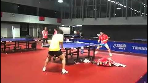 张继科 vs 郝帅 (训练)