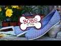 Skechers 休閒鞋 Beach Bingo 套入式 帆布 女鞋 後跟可踩 緩衝 可機洗 BOBS 藍 白 113998-NVY product youtube thumbnail