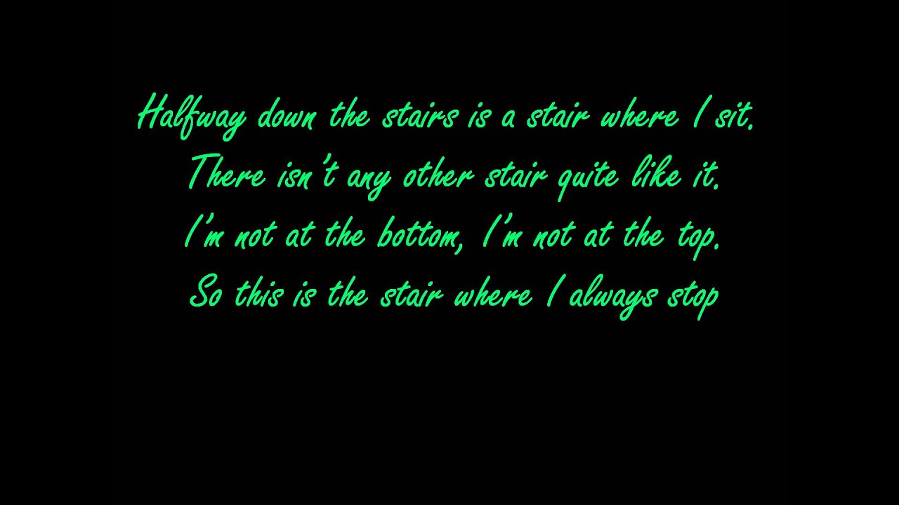 Amy Lee- Halfway Down The Stairs (Lyrics) - YouTube