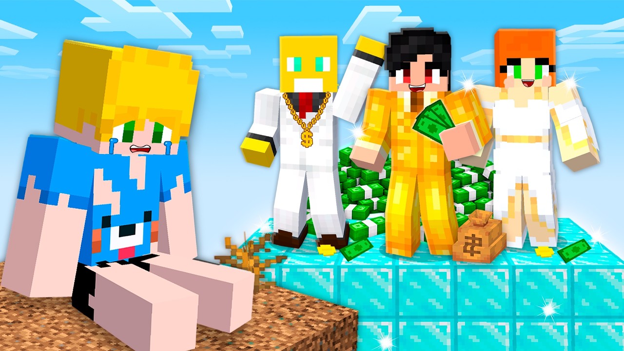 TODO MUNDO tem um CHUNK DE RICO menos EU no Minecraft!