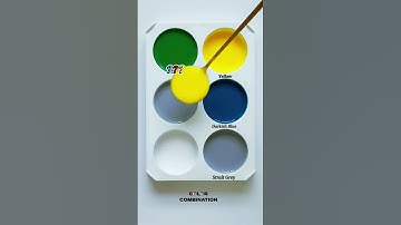 🌞🪼🩶Watch This Powerful Mix of Yellow, Darkish Blue & Strait Grey.#trending #crazy #relaxing #colors