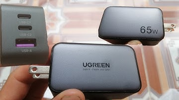Củ sạc nhanh laptop, điện thoại Ugreen 65W GaN II | 3 cổng sạc CD244 Nexode