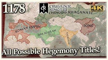 All Hegemonies are Established STRAIGHT AWAY | CK3 Timelapse 1178 Start Date | Crusader Kings III