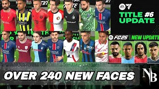 FC25 TO FIFA 16 MOBILE TITLE UPDATE TU6 ! OVER 240 FACES