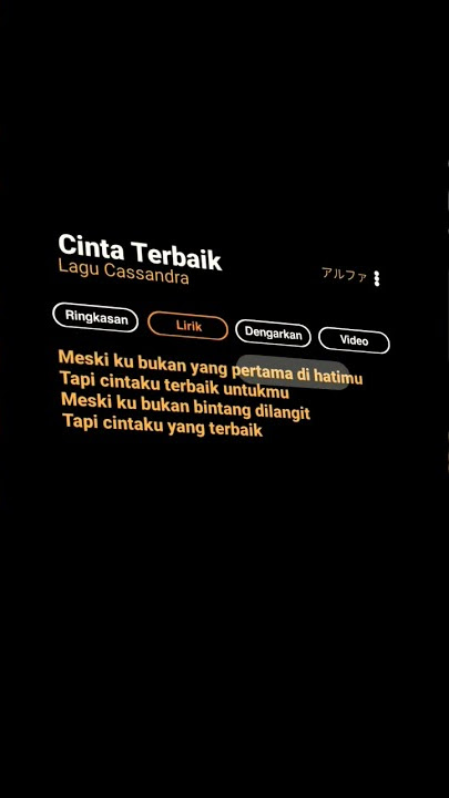 Lagu Cinta Terbaik. Mampir ke Tiktok Aku yah