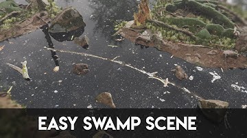 How to Make a Swamp / Wetlands Nature Scene - Blender 2.9