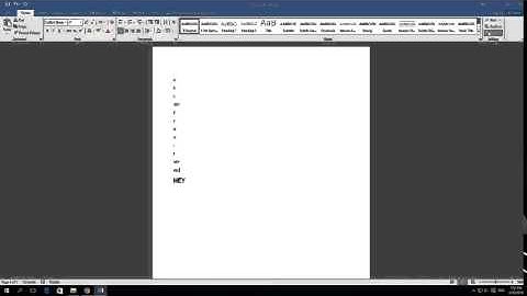 How to select all text in Word 2016