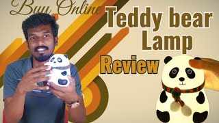 teddy bear night lamp // review // open Appu //good product // viral video Tamil