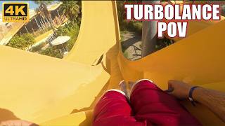 Turbolance POV (4K 60FPS), Land of Legends Polin Halfpipe Water Slide | Non-Copyright