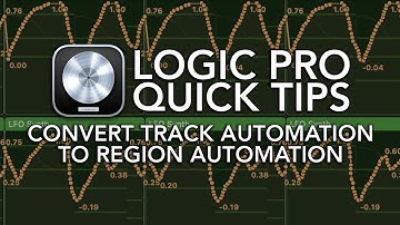 Logic Pro Quick Tip - Convert Track Automation to Region Automation (and vice versa)