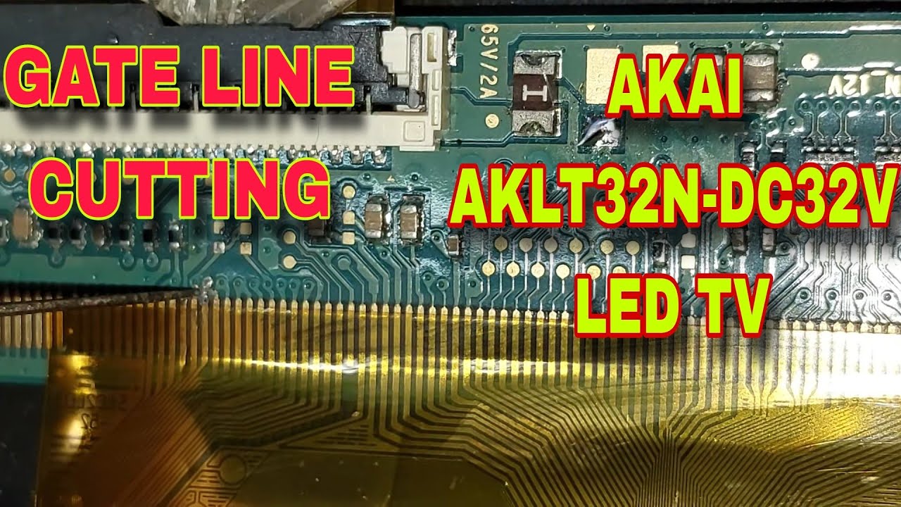 AKAI .AKLT32N-DC32V LED TV, NO DISPLAY BUT backlight ok, REPAIR AND SOLUTION,