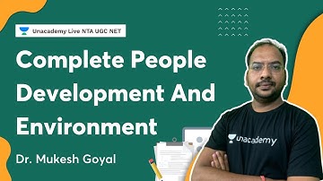 Complete People Development and Environment by Dr Mukesh Goyal  | NTA UGC NET 2022