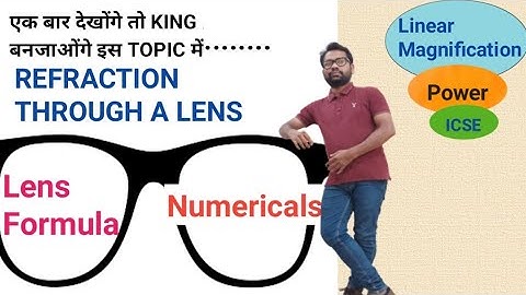 ICSE PHYSICS CLASS 10 Numericals On Lens Exercise 5(C) Chapter-5