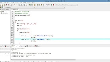 Using Range in switch statement