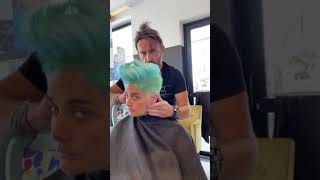 Shaved pixie cut