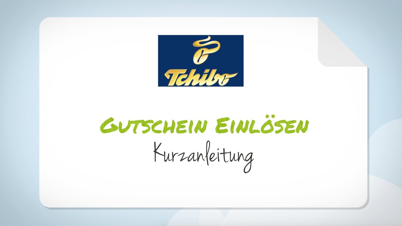 Tchibo Gutschein Einlosen Schritt Fur Schritt Anleitung Youtube