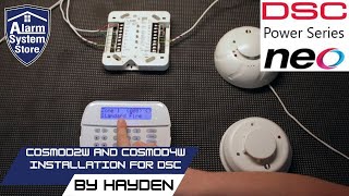 System Sensor COSMOD2W and COSMOD4W wiring and programing tutorial for DSC security systems.