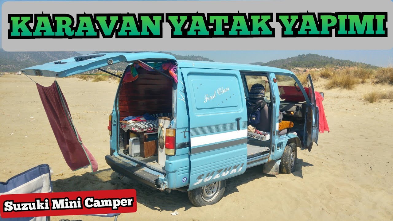 KARAVAN YAPIMI (MİNİ KARAVAN�A YATAK YAPIYORUZ) Suzuki Carry Minivan