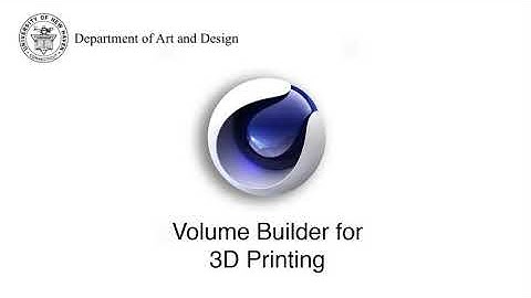 Cinema 4D Volume Builder for 3D Printing