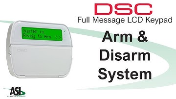 Arm & disarm in the Stay and Away mode on a DSC Full English Keypad