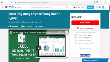 Khóa học Excel ứng dụng thực tế trong doanh nghiệp