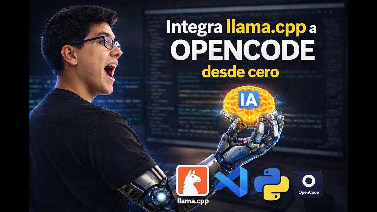 IA gratis ilimitada en local con llama.cpp en Opencode, automatiza tu ...