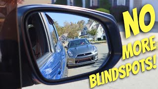 How To Properly Adjust Side Mirrors For No Blindspots in ANY CAR!!