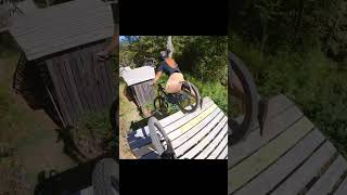 His friend forgot to warn him 💥 #bike #fail #crash #viral #shorts