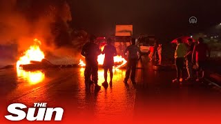 Bolsonaro supporters start fires and block roads after Brazil election defeat