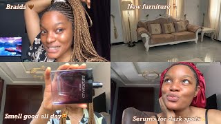 Best serums for dark spots, braided my hair for the first time, new perfumes & furniture✨