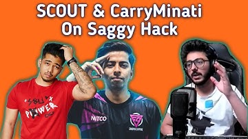 🇮🇳Scout & CarryMinati On Saggy Hacking 😱 | Scout React On Saggy Hack | Enigma Saggy Hack #saggyhack